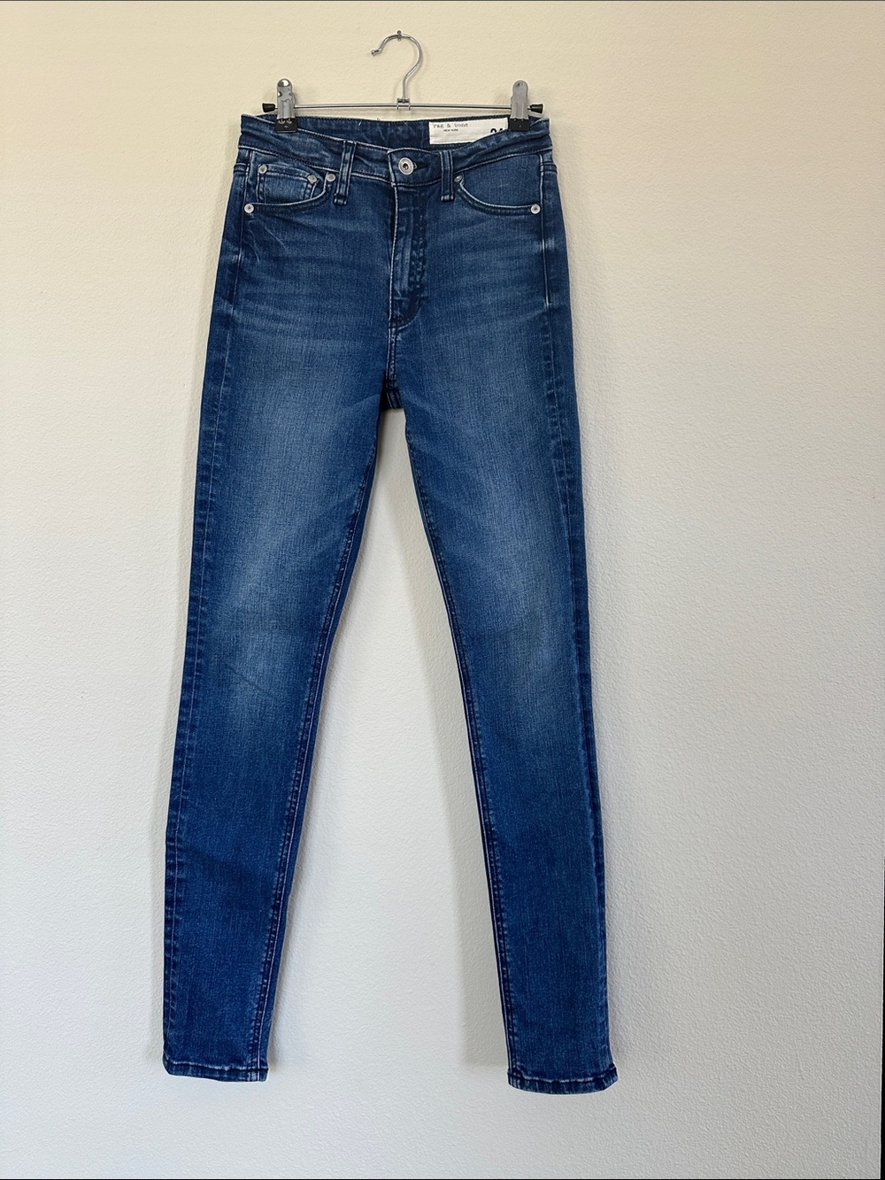rag & bone Women's Skinny Jeans - Dark Blue Wash
